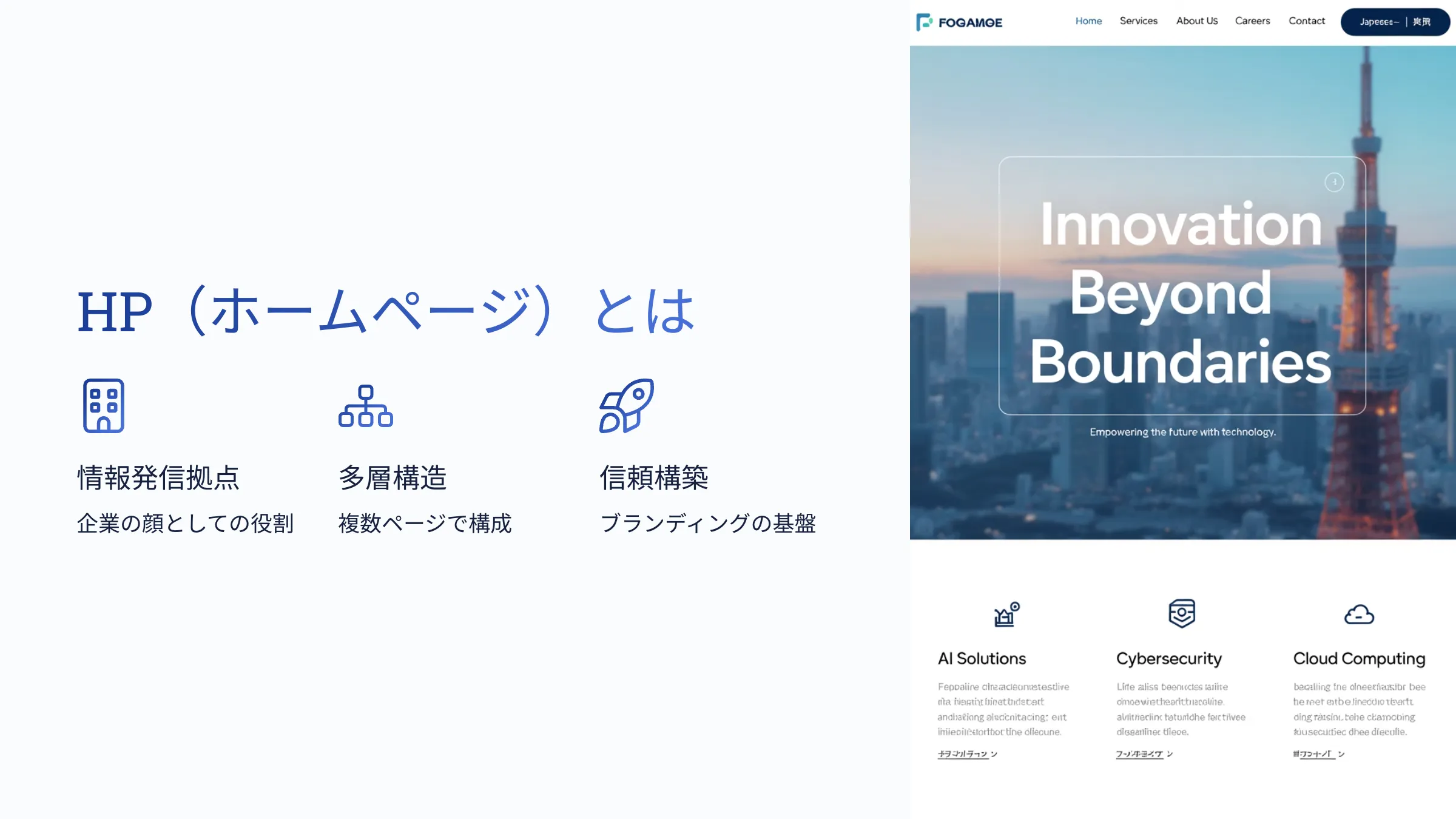 北海道札幌市のホームページ制作・web制作・SEO・MEO記事の画像（HP）